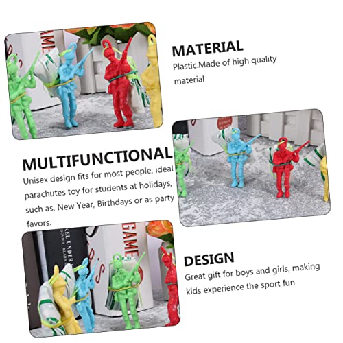 Yardwe 24 Stück Teiliges Fallschirm Handwurf Fallschirmspringer Figuren Gemischte Farben Outdoor Flugspielzeug für Geschicklichkeit und Kreativität Yardwe 24 Stück Teiliges Fallschirm Handwurf Fallschirmspringer Figuren Gemischte Farben Outdoor Flugspielzeug für Geschicklichkeit und Kreativität von Yardwe