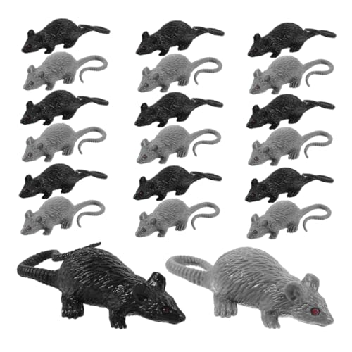 Yardwe 24 Stück Teiliges Halloween Realistische Plastikmäuse Täuschend Echte Kleine Ratten Leichte Party Deko Langlebige Kunststofffiguren für Gruselige Scherze Drinnen und Draußen Yardwe 24 Stück Teiliges Halloween Realistische Plastikmäuse Täuschend Echte Kleine Ratten Leichte Party Deko Langlebige Kunststofffiguren für Gruselige Scherze Drinnen und Draußen von Yardwe