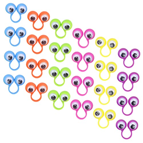 Yardwe 24Stücke Augenring aus Ringe für Interaktives Fingerring Puppenspielzeug Lustiges Lernspielzeug für Kreative Geschichten und Kommunikationsfähigkeit Yardwe 24Stücke Augenring aus Ringe für Interaktives Fingerring Puppenspielzeug Lustiges Lernspielzeug für Kreative Geschichten und Kommunikationsfähigkeit von Yardwe