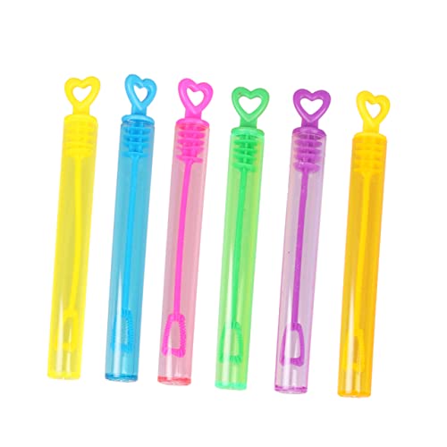 Yardwe 24Stücke Herzförmiger Blasenstäbe Wasserflasche Bubble Maker für Hochzeiten und Geburtstagsfeiern Spaß für Erwachsene Zufällige Farben von Yardwe