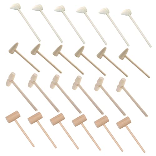 Yardwe 24Stücke Kleine Holzhammer Für Teiliges Sicher Und Langlebig Für DIY Handarbeit Von Kuchen Und Mehr Für Jungen Yardwe 24Stücke Kleine Holzhammer Für Teiliges Sicher Und Langlebig Für DIY Handarbeit Von Kuchen Und Mehr Für Jungen von Yardwe