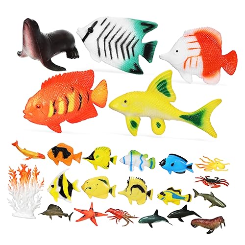 Yardwe 24Stücke Meerestiere Figuren Realistische Meerestiere Für Lernspiele Partydekoration Badewannenspielzeug Und Kreative Unterwasserwelt Dekorationen Yardwe 24Stücke Meerestiere Figuren Realistische Meerestiere Für Lernspiele Partydekoration Badewannenspielzeug Und Kreative Unterwasserwelt Dekorationen von Yardwe