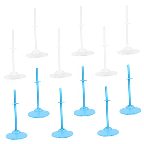 Yardwe 24Stücke Teiliges Puppenstützset Transparente Und Blaue Figurenhalter Für Puppen Zur Präsentation Von Puppen Oder Tischen Für Festen Wie von Yardwe