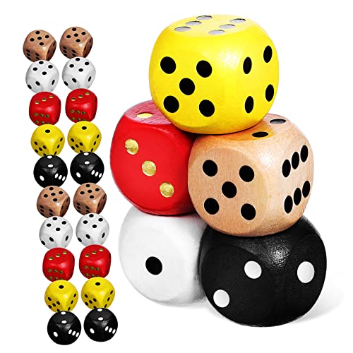 Yardwe 25 Stück Farbige Holzwürfel für Party und Tischspiele Dekorative Spielwürfel Brettspiele Lehrmittel und Kindergeburtstagsfeiern Yardwe 25 Stück Farbige Holzwürfel für Party und Tischspiele Dekorative Spielwürfel Brettspiele Lehrmittel und Kindergeburtstagsfeiern von Yardwe