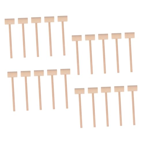 Yardwe 25 Stück Teiliges Mini Holzspielzeug Hämmer Holzklöppel Mallets Für Basteln Lernspiele Party Rollenspiel Natürliche Leichte Miniwerkzeuge mit Glatter Oberfläche für Kleinkinder Yardwe 25 Stück Teiliges Mini Holzspielzeug Hämmer Holzklöppel Mallets Für Basteln Lernspiele Party Rollenspiel Natürliche Leichte Miniwerkzeuge mit Glatter Oberfläche für Kleinkinder von Yardwe