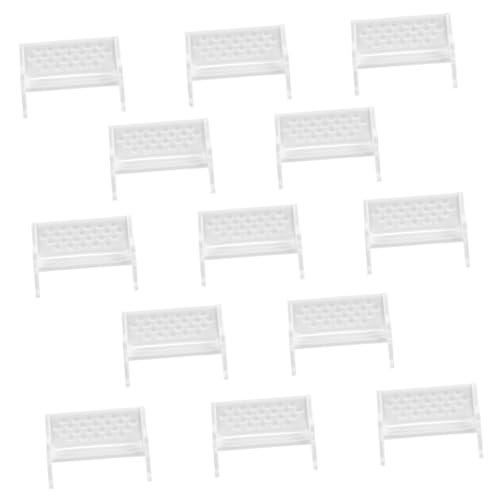 Yardwe 25Stücke Miniaturmöbelmodell Teiliges Dekorative Miniaturbank für Puppenhaus und Mini Hauszubehör Vielseitig Einsetzbar für Szenen von Yardwe