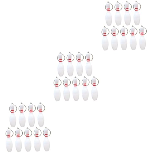 Yardwe Autodekoration 27 Stk Wasserflasche Schlüsselanhänger Schlüsselring Geschenk Schlüsselhalter Spielzeug Kugelförmig Weiß Paketdekoration Kind Spielzeug Für Kinder von Yardwe