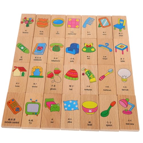 Yardwe 28Stücke Klassisches Holz Dominospiel für Teiliges Set Kreativität und Problemlösungsfähigkeiten für Montessori Aktivitäten und Familienspaß Yardwe 28Stücke Klassisches Holz Dominospiel für Teiliges Set Kreativität und Problemlösungsfähigkeiten für Montessori Aktivitäten und Familienspaß von Yardwe