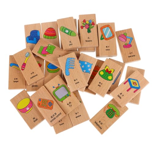 Yardwe 28Stücke Teiliges Holz Dominospielzeug Für Montessori Inspiriertes Lernspielzeug Zur Motorischer Und Kognitiver Fähigkeiten Sicher Und Kreativ Für Endlosen Spielspaß Yardwe 28Stücke Teiliges Holz Dominospielzeug Für Montessori Inspiriertes Lernspielzeug Zur Motorischer Und Kognitiver Fähigkeiten Sicher Und Kreativ Für Endlosen Spielspaß von Yardwe