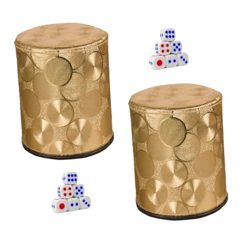 Yardwe 2Er-Sets-Box Leder farbbecher Becher große auslaufsicherer Kaffee-Reisebecher mit Deckel Spiele vereist Easy putz настольные игры Spiel Würfelbecher PU-Leder Golden Yardwe 2Er-Sets-Box Leder farbbecher Becher große auslaufsicherer Kaffee-Reisebecher mit Deckel Spiele vereist Easy putz настольные игры Spiel Würfelbecher PU-Leder Golden von Yardwe