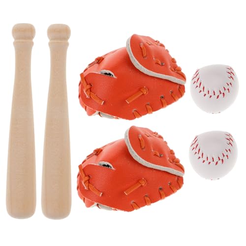 Yardwe 2Sätze Baseball für Puppenhäuser Teiliges Zubehör mit Handschuh und Ball für Kreative Spielgestaltung und Sport Dekoration Mini Häusern Yardwe 2Sätze Baseball für Puppenhäuser Teiliges Zubehör mit Handschuh und Ball für Kreative Spielgestaltung und Sport Dekoration Mini Häusern von Yardwe