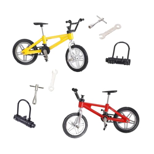 Yardwe 2Sätze Fingerfahrräder Aus Mini Finger Bikes Für Tischspiele Und Freizeit Für Erwachsene Für Schreibtisch Dekoration von Yardwe