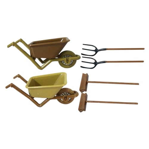 Yardwe 2Sätze Gartenwerkzeug Realistische Farm Tools Für Miniaturmodelle Und Puppenhäuser Teile Zufälligen Farben Für Dekorative Mini Gartendekorationen von Yardwe