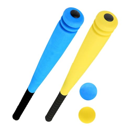 Yardwe 2Sätze Kinderspielzeug Baseball Für Kleinkinder Teilig Und Blauer Und Gelber Ball Für Kindergarten Sicher Und Stabil von Yardwe
