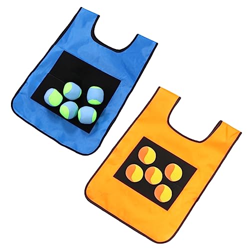 Yardwe 2Sätze Klebrige Kugelweste Für Teilig Farbigen Wurfball Für Outdoor Aktivitäten Und Spiele Hand Augen Koordination von Yardwe
