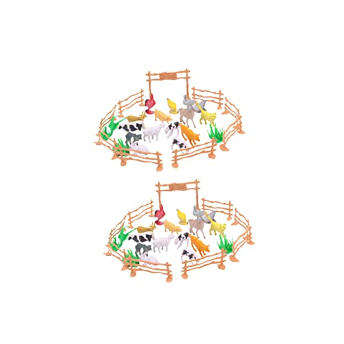 Yardwe 2Sätze Simulation Farm Zaun mit Tiermodellen Pädagogisches Kinderspielzeug für Tiererkennung und Kreatives für Zuhause und Lernumgebungen Yardwe 2Sätze Simulation Farm Zaun mit Tiermodellen Pädagogisches Kinderspielzeug für Tiererkennung und Kreatives für Zuhause und Lernumgebungen von Yardwe