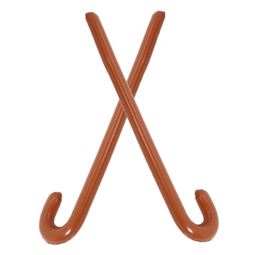 Yardwe 2Stücke Aufblasbare Krücke Halloween Dekoration Gehstock Requisite für Partys Ergänzung für Bühnenauftritte Unheimlicher Spaß für Feiern von Yardwe