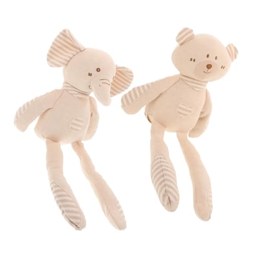 Yardwe 2Stücke Baumwollkuscheltiere Für Süße Elefant Puppenornamente Weiche Tierspielzeuge Für Junge Mädchen Schlafbegleiter Spielgefährten Baumwolle Yardwe 2Stücke Baumwollkuscheltiere Für Süße Elefant Puppenornamente Weiche Tierspielzeuge Für Junge Mädchen Schlafbegleiter Spielgefährten Baumwolle von Yardwe