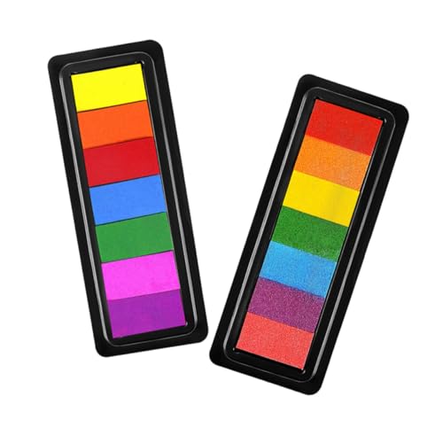 Yardwe 2Stücke DIY Bastelkissen für Waschbare Stempelkissen für Fingermalerei und Scrapbooking Farben Langlebige und Kindersichere für Kreative Projekte Yardwe 2Stücke DIY Bastelkissen für Waschbare Stempelkissen für Fingermalerei und Scrapbooking Farben Langlebige und Kindersichere für Kreative Projekte von Yardwe