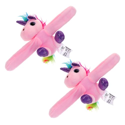 Yardwe 2Stücke Einhorn Schnapparmbänder Für Niedliche Cartoon Tier Slap Bands Partygeschenke Für Kindergeburtstage Und Feiern von Yardwe
