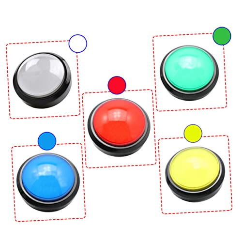 Yardwe 2Stücke Elektronischer Antwort Buzzer Mit LED Licht Und Fußschalter Für Quiz Und Partyspiele Ohne Batterie Für Kreative Lernspiele von Yardwe