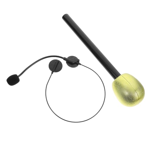 Yardwe 2Stücke Fake Mikrofon Headset Kostüm Requisiten für Erwachsene für Cosplay Partys und Konzerte Leicht und Vielseitiges Zubehör für Unvergessliche Auftritte von Yardwe
