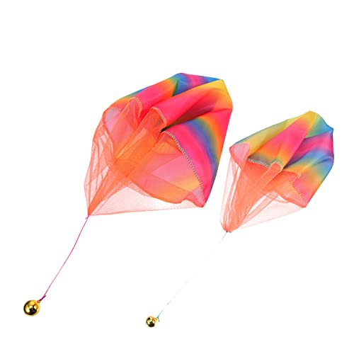 Yardwe 2Stücke Fallschirm Für Handgeschmissenes Outdoor Geschenkspielzeug Mitgebsel Für Kindergeburtstage Fördert Kreativität Und Motorische Fähigkeiten von Yardwe