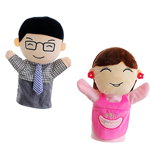 Yardwe 2Stücke Familienmitglieder Handpuppen Aus Plüsch Interaktives Puppenspielzeug Für Erzählungen Und Rollenspiele Mama Und Papa Puppen Yardwe 2Stücke Familienmitglieder Handpuppen Aus Plüsch Interaktives Puppenspielzeug Für Erzählungen Und Rollenspiele Mama Und Papa Puppen von Yardwe