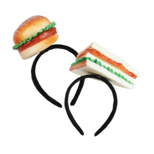 Yardwe 2Stücke Hamburger Stirnband Lustige Kostümkopfbedeckung für Erwachsene Weiche Materialien für Komfortablen Sitz für Weihnachtsfeiern und Kostümveranstaltungen Yardwe 2Stücke Hamburger Stirnband Lustige Kostümkopfbedeckung für Erwachsene Weiche Materialien für Komfortablen Sitz für Weihnachtsfeiern und Kostümveranstaltungen von Yardwe
