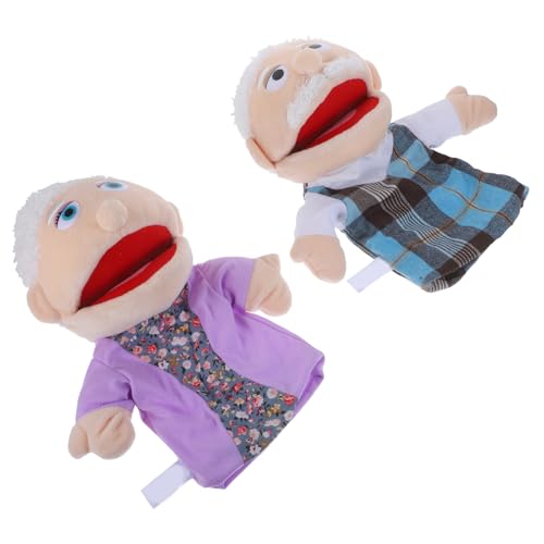 Yardwe 2Stücke Handpuppen für Lebendige DIY Handspielzeug für Geschichtenerzählen Interaktive Erziehungshandpuppe Opa Fördert Eltern Beziehung und Kreativität Yardwe 2Stücke Handpuppen für Lebendige DIY Handspielzeug für Geschichtenerzählen Interaktive Erziehungshandpuppe Opa Fördert Eltern Beziehung und Kreativität von Yardwe
