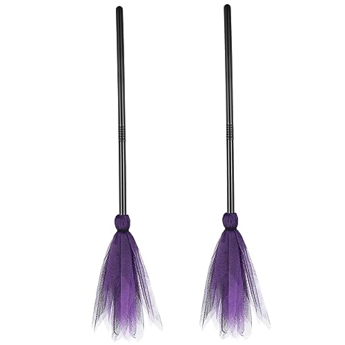 Yardwe 2Stücke Hexenbesen Cosplay Für Halloween Dekorative Besenprops Für Partys Für Erwachsene Farbe Halloween Dekoration Yardwe 2Stücke Hexenbesen Cosplay Für Halloween Dekorative Besenprops Für Partys Für Erwachsene Farbe Halloween Dekoration von Yardwe