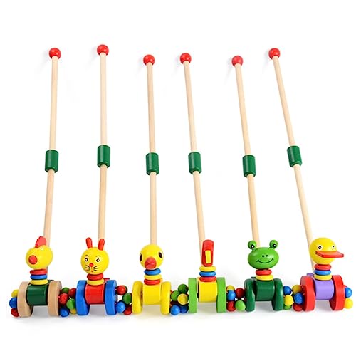 Yardwe 2Stücke Holz Lauflernwagen Für Kleinkinder Ab Jahr Mit Abnehmbaren Und Hühner Spielzeugen Trolley Für Pushing Toy Stabiler Holzwagen Yardwe 2Stücke Holz Lauflernwagen Für Kleinkinder Ab Jahr Mit Abnehmbaren Und Hühner Spielzeugen Trolley Für Pushing Toy Stabiler Holzwagen von Yardwe