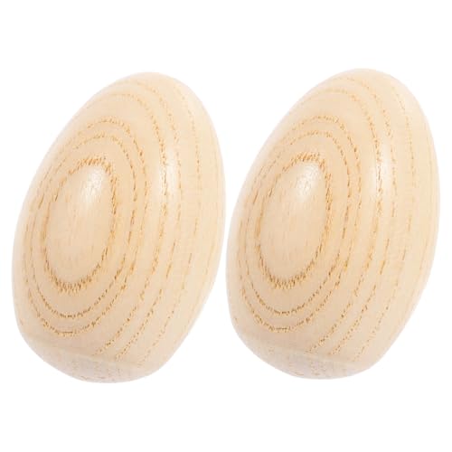 Yardwe 2Stücke Holz Maracas Musikinstrumente für Perkussionsspielzeug mit Eierform für Rhythmische Spiele und Musikalische für Kleine Yardwe 2Stücke Holz Maracas Musikinstrumente für Perkussionsspielzeug mit Eierform für Rhythmische Spiele und Musikalische für Kleine von Yardwe