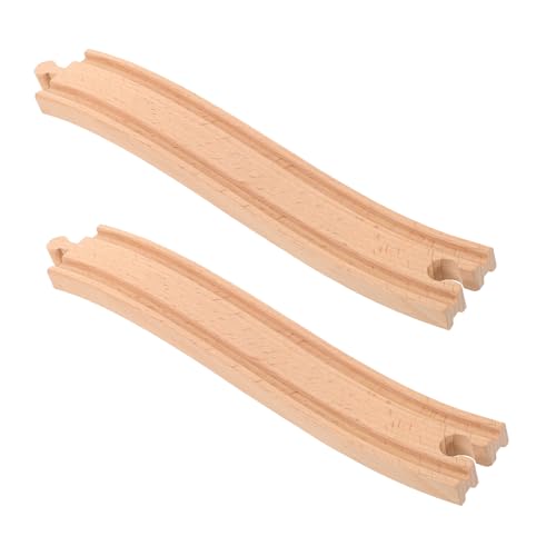 Yardwe 2Stücke Holzschienen für Holzeisenbahnen Zubehör für Sicheres Holzspielzeug Fördert Kreativität und Manuelle Fähigkeiten für Zuhause Kindergarten und Schule Yardwe 2Stücke Holzschienen für Holzeisenbahnen Zubehör für Sicheres Holzspielzeug Fördert Kreativität und Manuelle Fähigkeiten für Zuhause Kindergarten und Schule von Yardwe
