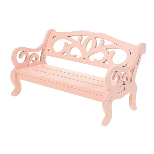 Yardwe 2Stücke Holzstuhl Dekoration Entzückende Puppenmöbel für Mini Mini Zubehör DIY Bausatz für Kreative Szenen und Puppenhausgestaltung von Yardwe