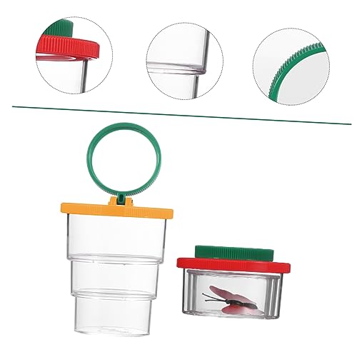 Yardwe 2Stücke Insektenbeobachtungsbox für Vergrößerung Farbenfrohes Design für Naturerkundung für Outdoor Aktivitäten und Wissenschaftliche Experimente von Yardwe