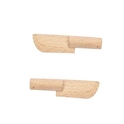 Yardwe 2Stücke Küchenspielzeug aus Holz Simuliertes Hackmesser für Holzspielzeug für Kreative Rollenspiele im Kindergarten Fördert die Entwicklung und Interesse von Yardwe