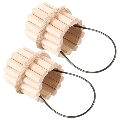 Yardwe 2Stücke Mini Holz Eimer Für Puppenhaus Eimer Dekoration Für Mikro Landschaft Bjd Modelle Und Spielzeugbadewanne Falsche Eimer Für Kreative Szenen von Yardwe