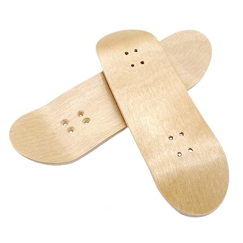 Yardwe 2Stücke Mini Holz Finger Skateboard Decks Ersatz Holzbrett für DIY Finger Skateboards für Anfänger und Profis Leicht und Stabil von Yardwe