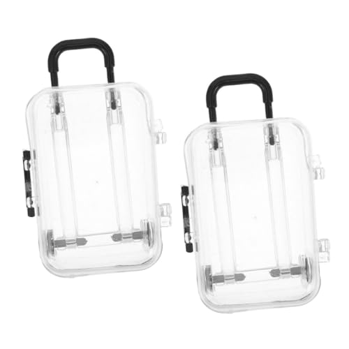 Yardwe 2Stücke Mini Koffer für Puppen Transparentes Zubehör für Puppenhaus Vielseitige Mini Koffer zur Aufbewahrung für Partygeschenke Yardwe 2Stücke Mini Koffer für Puppen Transparentes Zubehör für Puppenhaus Vielseitige Mini Koffer zur Aufbewahrung für Partygeschenke von Yardwe