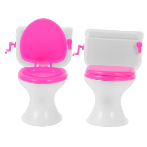 Yardwe 2Stücke Mini Toilettensitze Für Puppenhaus Kognitive Mini Hausmöbel Rollenspielzeug Für Kreatives Und Puppenhaus Dekoration Yardwe 2Stücke Mini Toilettensitze Für Puppenhaus Kognitive Mini Hausmöbel Rollenspielzeug Für Kreatives Und Puppenhaus Dekoration von Yardwe