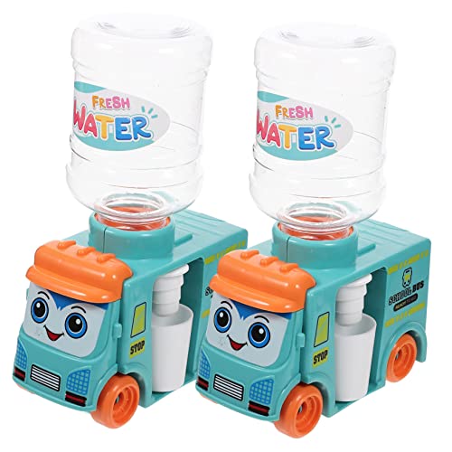 Yardwe 2Stücke Mini Wasserspender Bus Kinderspielzeug Für Rollenspiele Educational Für Blauer Wasserkühler Für Imaginative Spiele von Yardwe