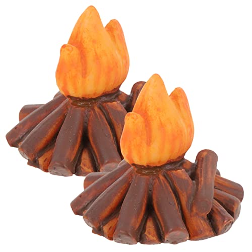 Yardwe 2Stücke Modell Resin Deko für Puppenhaus DIY Miniaturfeuer für Kreative Szenen Perfektes für Freunde Heimdekoration für Modellbau Yardwe 2Stücke Modell Resin Deko für Puppenhaus DIY Miniaturfeuer für Kreative Szenen Perfektes für Freunde Heimdekoration für Modellbau von Yardwe