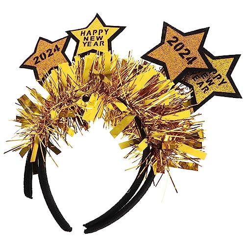 Yardwe 2Stücke Neujahr Kopfschmuck Glitter Star Haarband für Erwachsene Party Haarzubehör für Festliche Anlässe und Silvesterfeiern Yardwe 2Stücke Neujahr Kopfschmuck Glitter Star Haarband für Erwachsene Party Haarzubehör für Festliche Anlässe und Silvesterfeiern von Yardwe