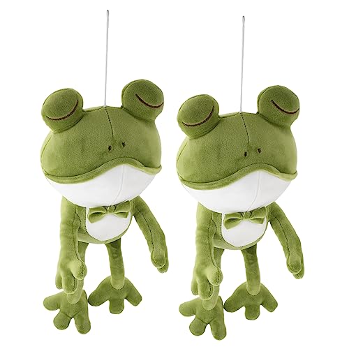 Yardwe 2Stücke Niedliche Frosch Plüschkissen Großes Stofftier Für Hautfreundlich Süße Wohnkultur von Yardwe