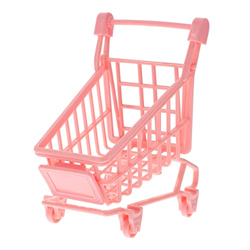 Yardwe 2Stücke PVC Mini Einkaufswagen Für Rollenspielzeug Kreativität Und Feinmotorik Aufbewahren Von Kleinigkeiten Zufällige Farben von Yardwe