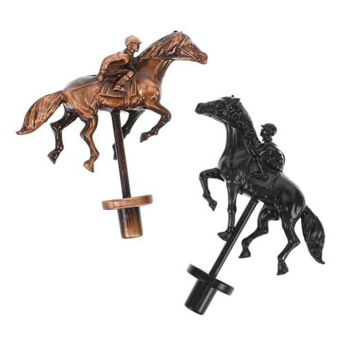 Yardwe 2Stücke Pferderennen Brettspielteile aus Metall Miniatur Pferdefiguren für Kreative Spieleabende Zubehör für Brettspiele mit Design und Multiplayer Engagement von Yardwe