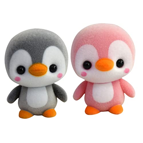 Yardwe 2Stücke Pinguin Plüschtiere Und Niedliches Stofftier Für Auto Und Schreibtisch Dekoration von Yardwe