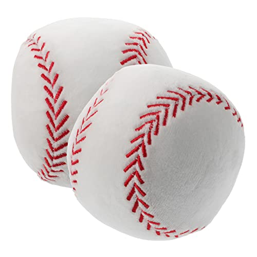 Yardwe 2Stücke Plüsch Baseballkissen Flauschige Gefüllte Plüschkissen für Kinderzimmer Dekoration für Bett Sofa und Auto Atmungsaktiv und Sicher Yardwe 2Stücke Plüsch Baseballkissen Flauschige Gefüllte Plüschkissen für Kinderzimmer Dekoration für Bett Sofa und Auto Atmungsaktiv und Sicher von Yardwe