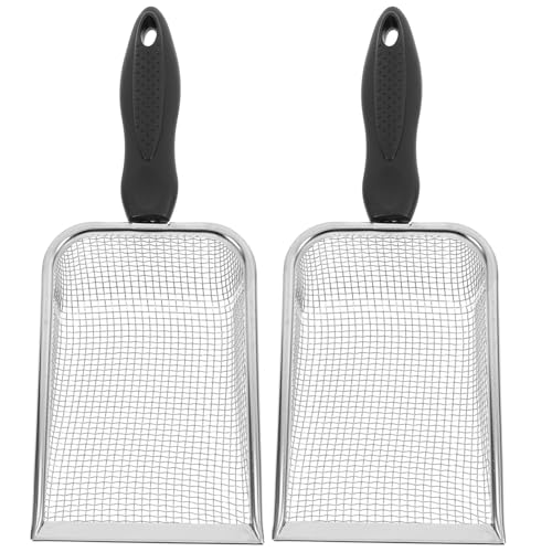 Yardwe 2Stücke Strand Mesh Teiliges Sandfilterschaufel Für Muschelsammeln Robustes Strandzubehör Mit Praktischem Design Für Garten Und Outdoor Aktivitäten von Yardwe